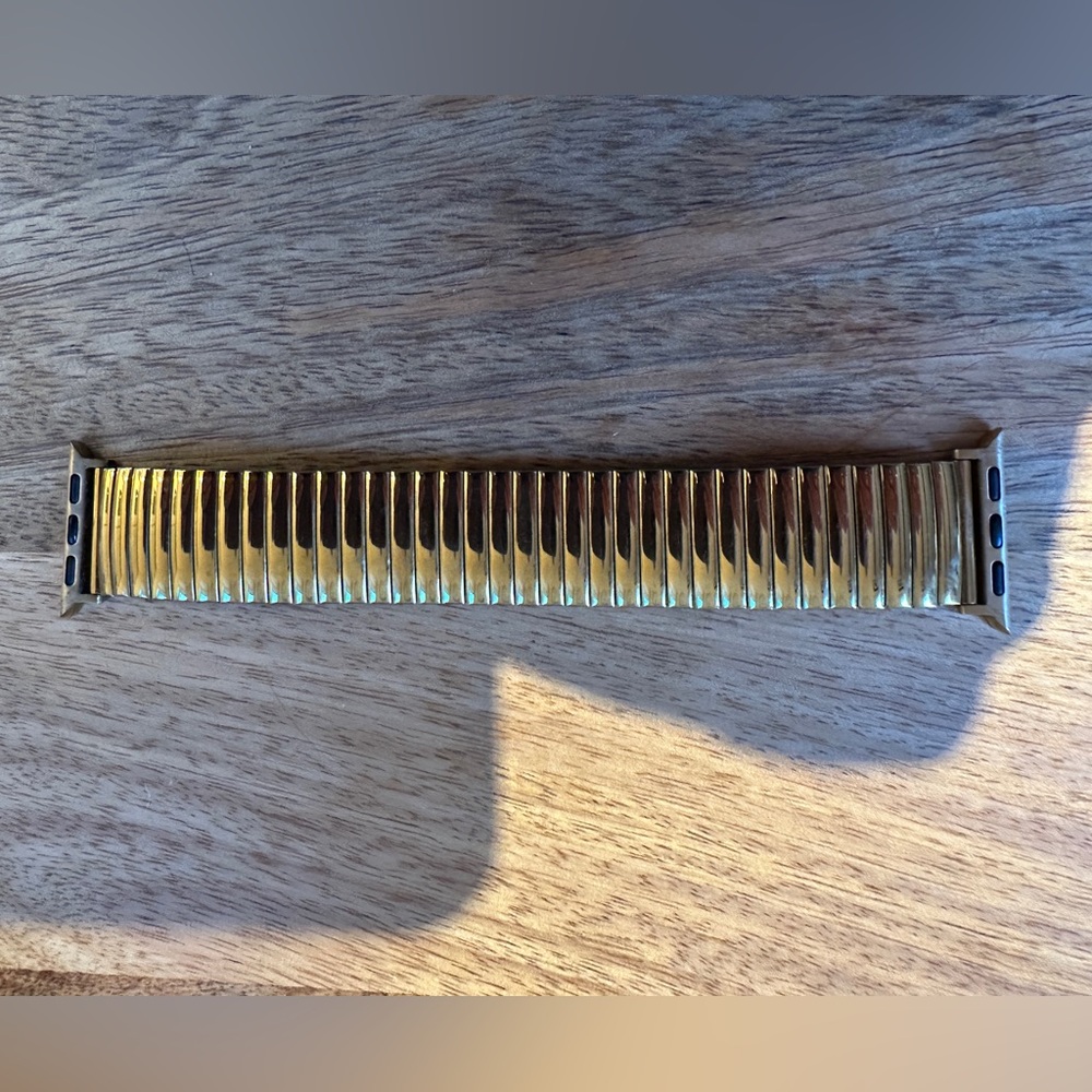 Gold stretch Apple Watch band